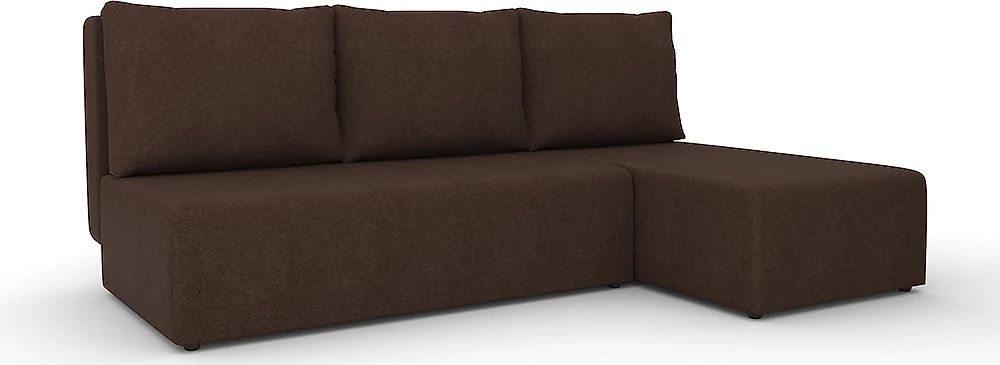 Угловой диван из ткани антикоготь Сеул Браун