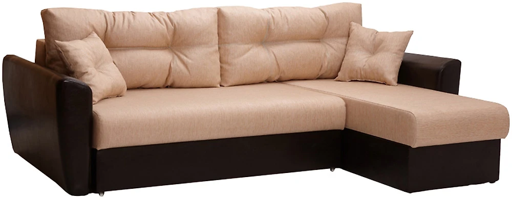 Угловой диван с подушками Амстердам Вудлайн Крем