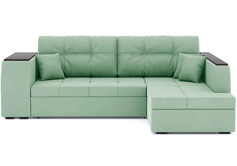 Угловой диван из ткани антикоготь Брюссель Плюш Дизайн 11