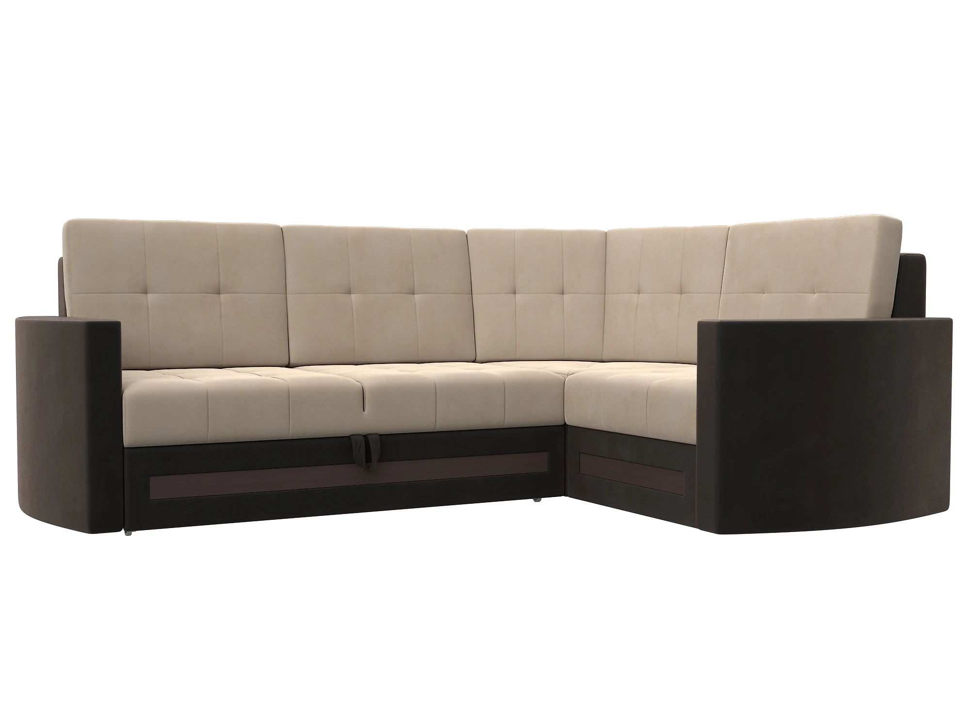 Угловой диван из ткани антикоготь Белла Плюш Дизайн 10