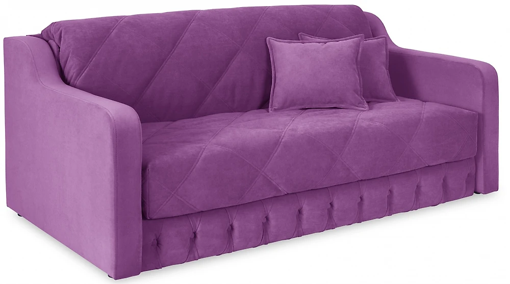 Пружинный диван Римини с подлокотниками Фиолет