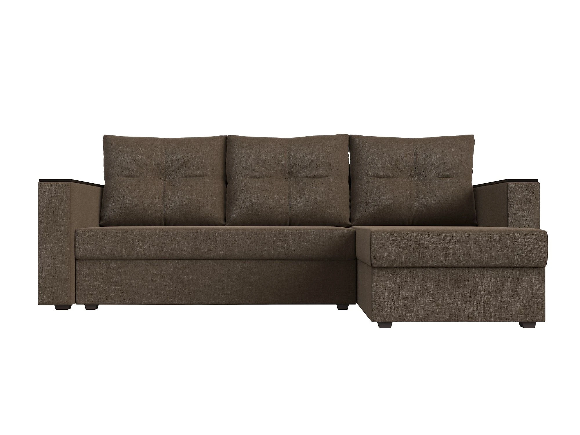 Угловой диван с правым углом Атланта Лайт Кантри без стола Дизайн 2
