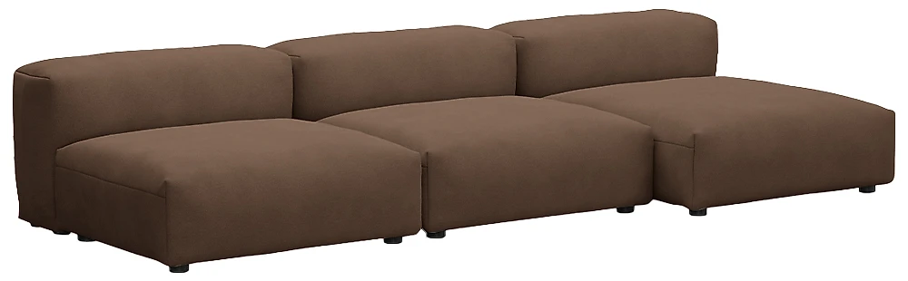  угловой диван с оттоманкой Фиджи-7 Браун