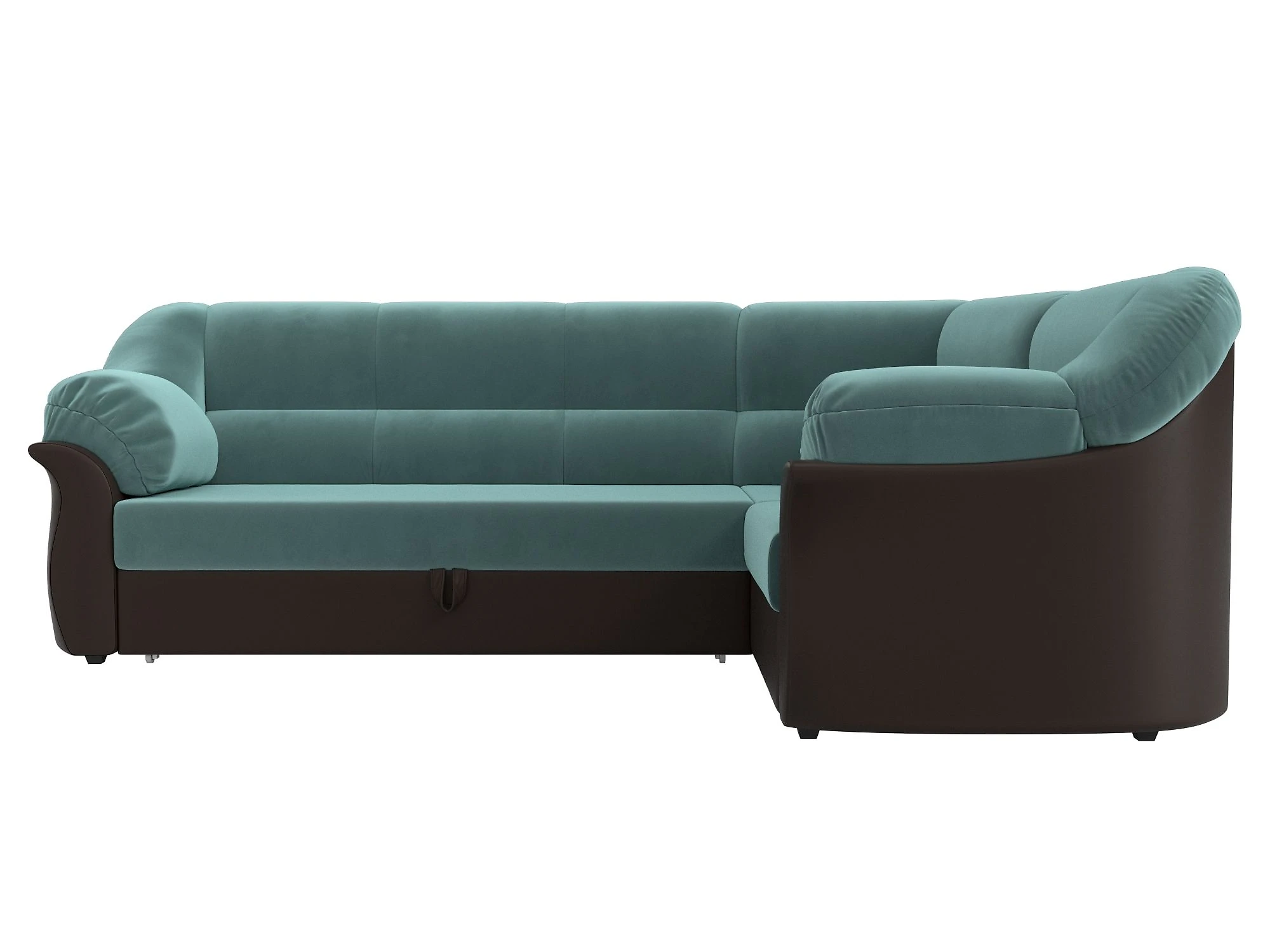 Угловой диван из ткани антикоготь Карнелла Плюш Дизайн 12