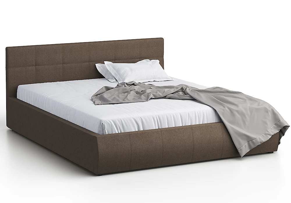 Двуспальная кровать с матрасом в комплекте Венера-1 - (Афина) Кантри Браун 140х200 с матрасом