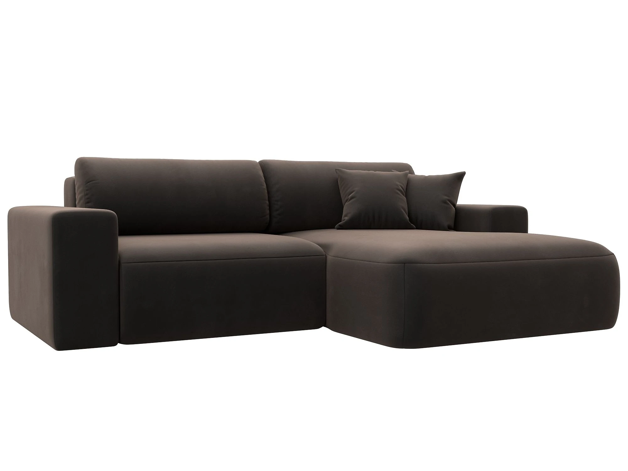 Коричневый диван Лига-036 Классик Плюш Дизайн 4
