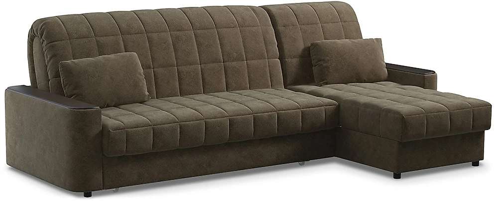 Угловой диван из ткани антикоготь Даллас Шоко