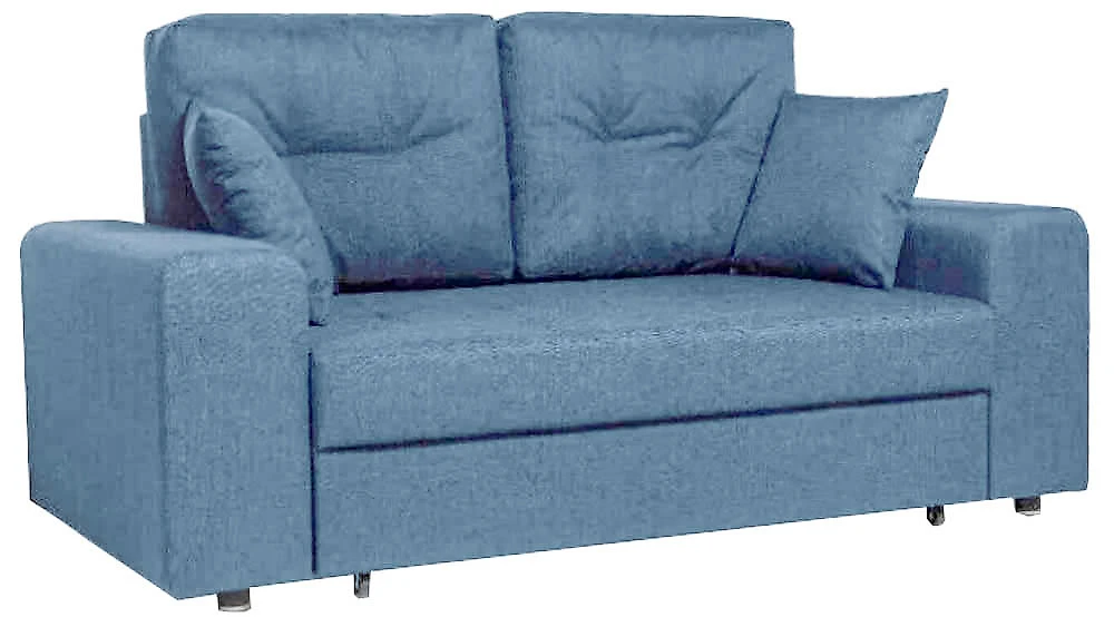Синий прямой диван Дабсон (Уют) Блу