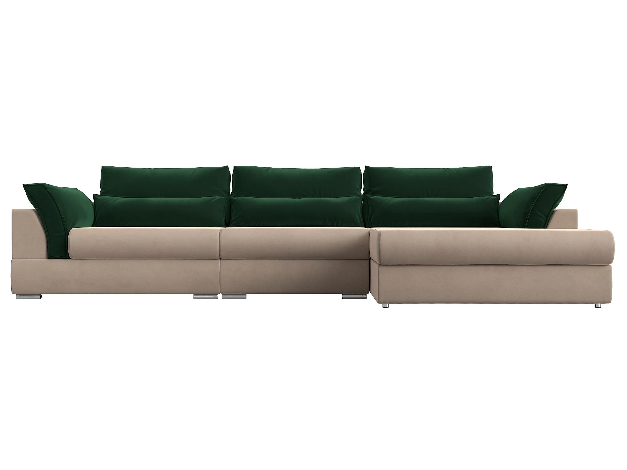 Угловой диван из ткани антикоготь Пекин Лонг Плюш Дизайн 3
