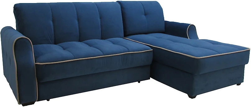 Угловой диван с независимым пружинным блоком Виа-10 (Тулуза) Деним