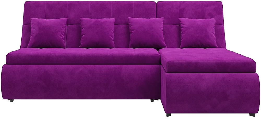 Угловой диван с левым углом Дубай Вельвет Фиолет СПБ