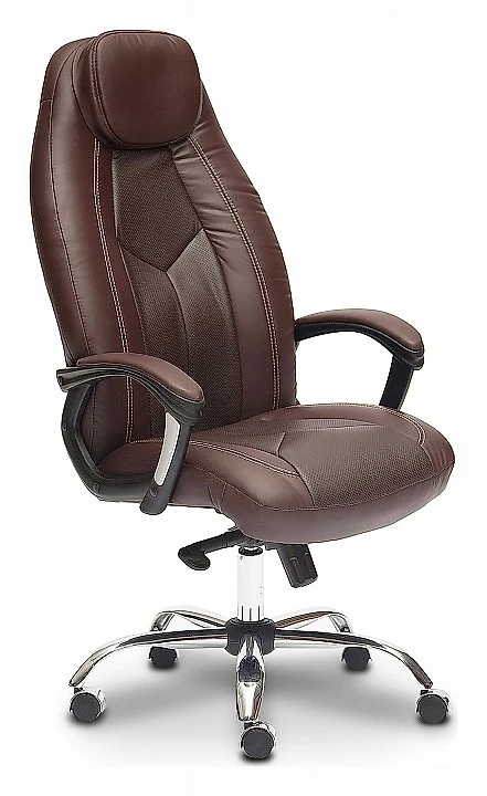Коричневое кресло Boss Дизайн-2
