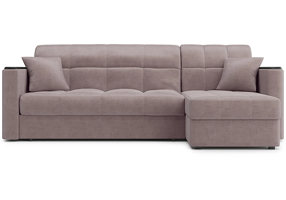 Угловой диван из ткани антикоготь Палермо с оттоманкой Дизайн 2