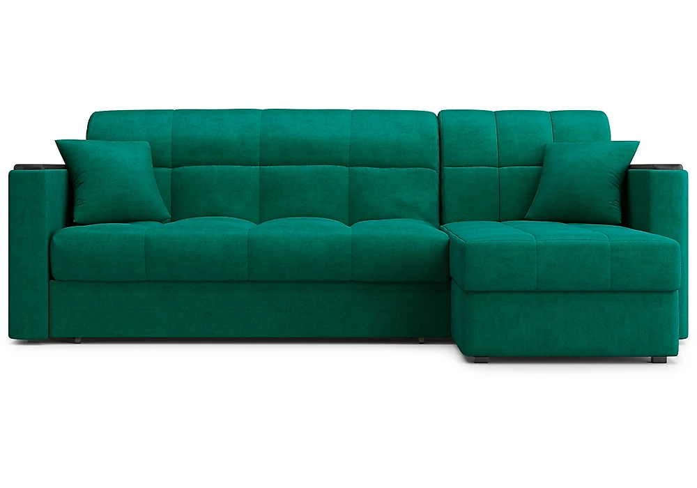 Угловой диван из ткани антикоготь Палермо с оттоманкой Дизайн 7