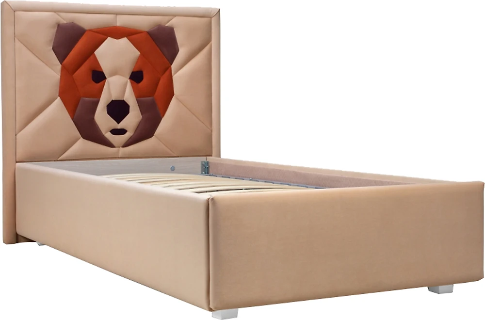 Кровать односпальная с ортопедическим матрасом Геометрия Bear Дизайн-1