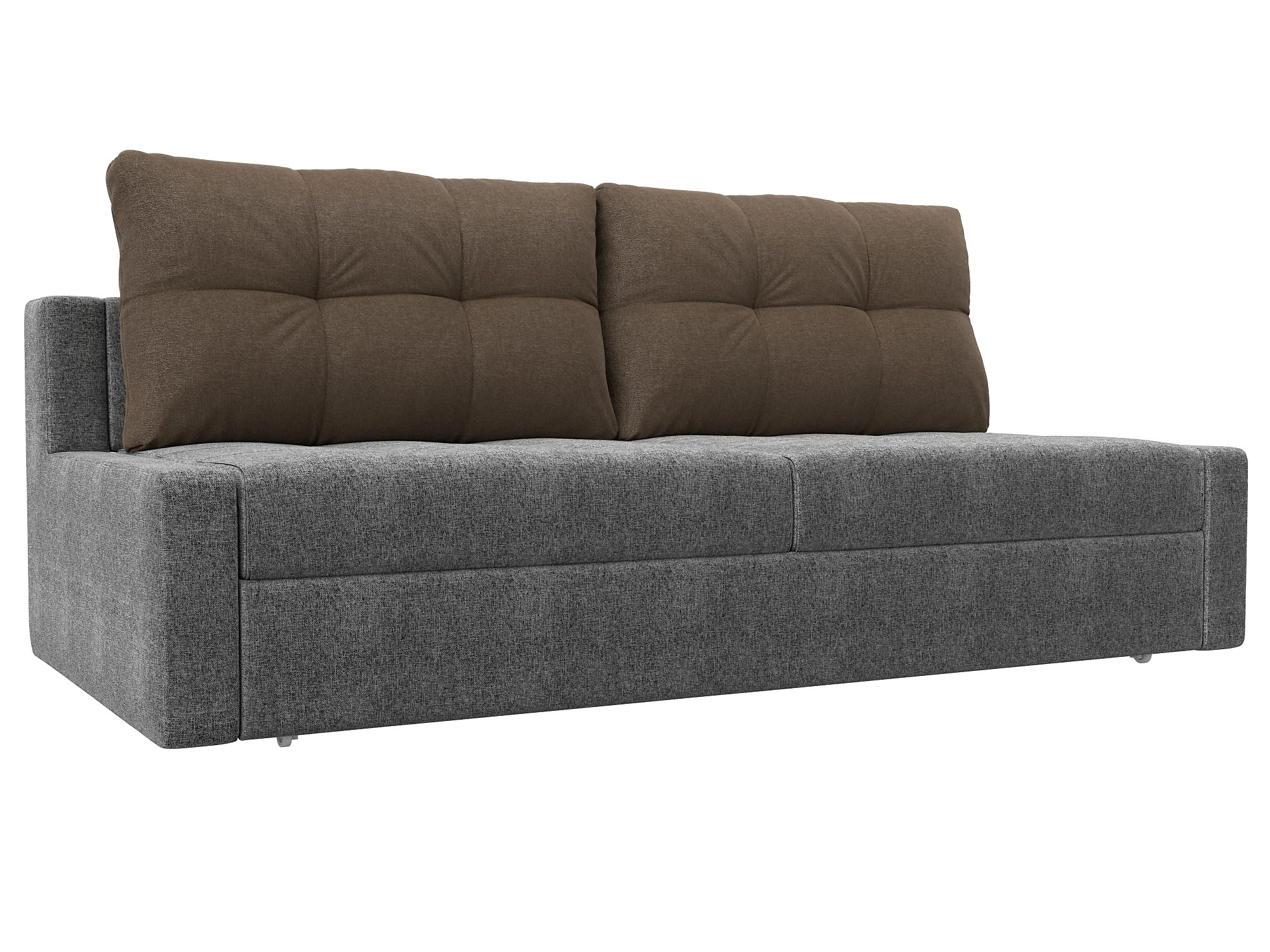 Прямой диван серого цвета Мартин Кантри Дизайн 6