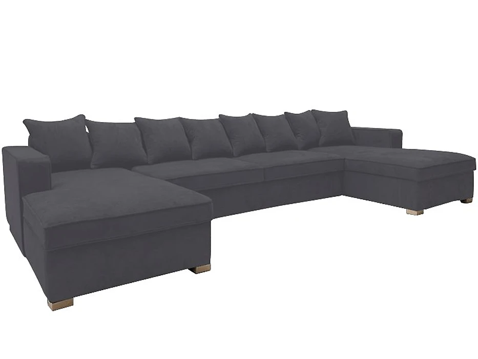  угловой диван с оттоманкой Pillopipe-П Дизайн 4