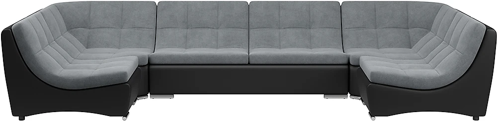 Модульный угловой диван Монреаль-3 Плюш Графит