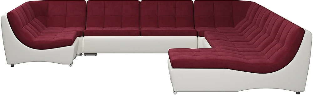  угловой диван с оттоманкой Монреаль-10 Марсал