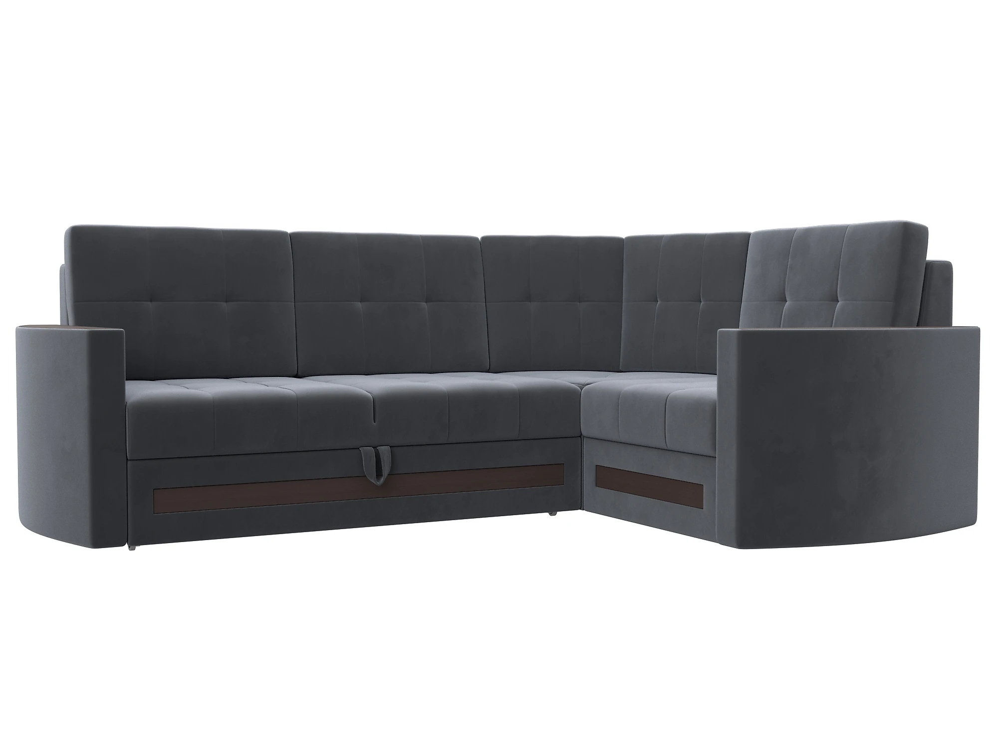 Угловой диван из ткани антикоготь Белла Плюш Дизайн 11