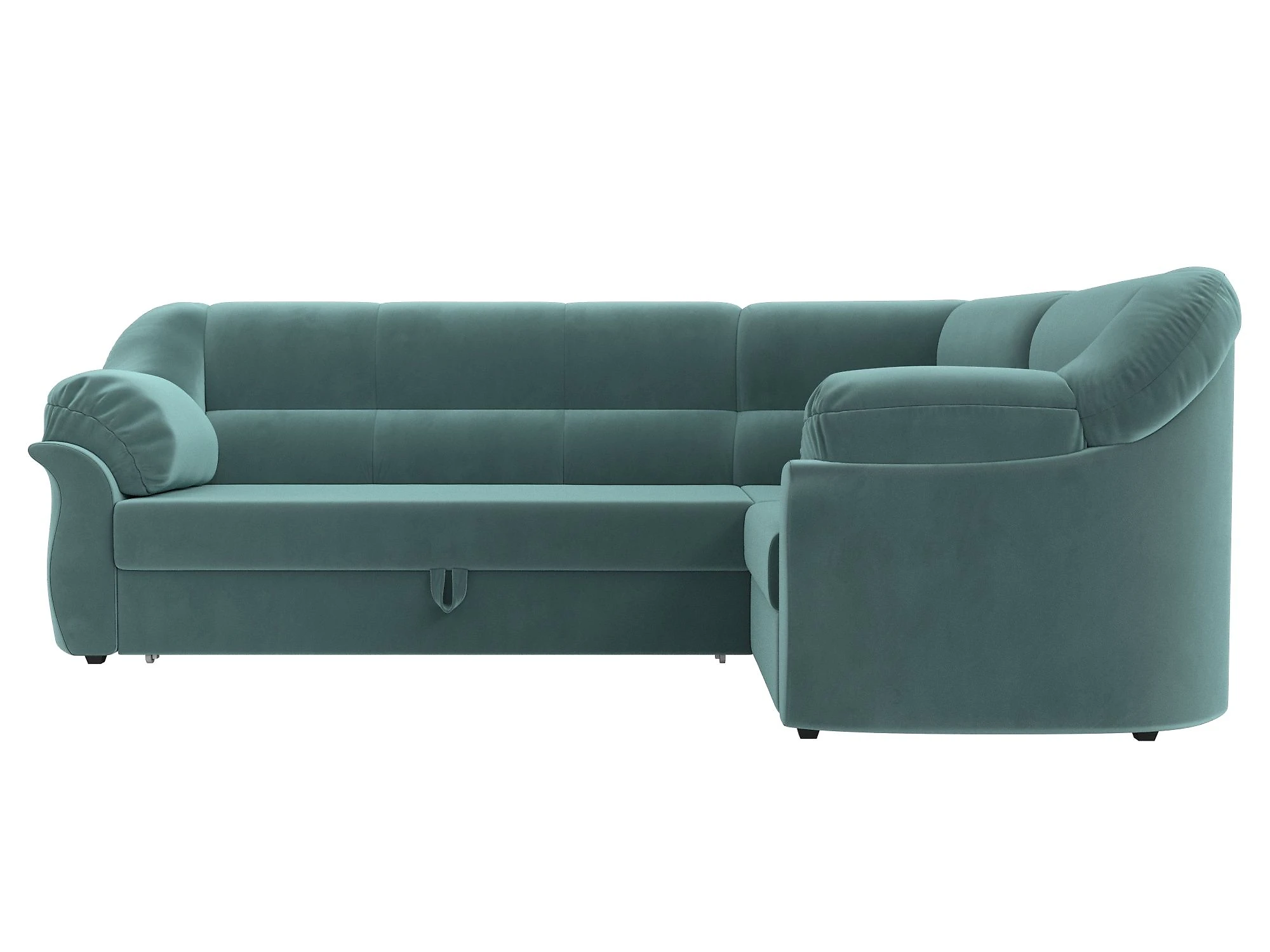Угловой диван из ткани антикоготь Карнелла Плюш Дизайн 22