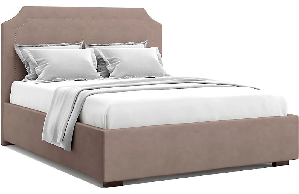 Современная двуспальная кровать Лаго Браун