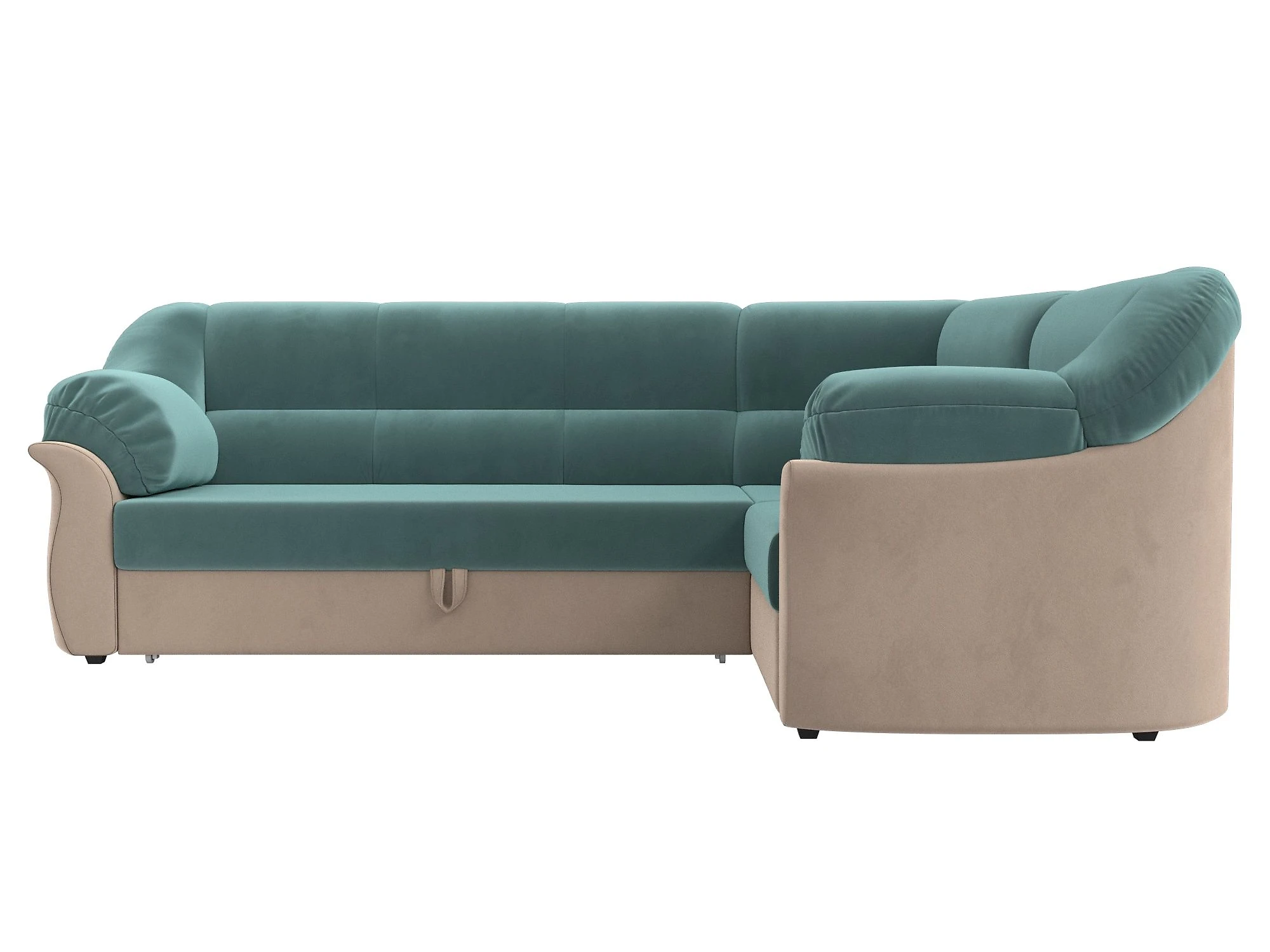 Угловой диван из ткани антикоготь Карнелла Плюш Дизайн 16