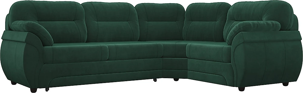 Угловой диван для гостиной Бруклин Зеленый