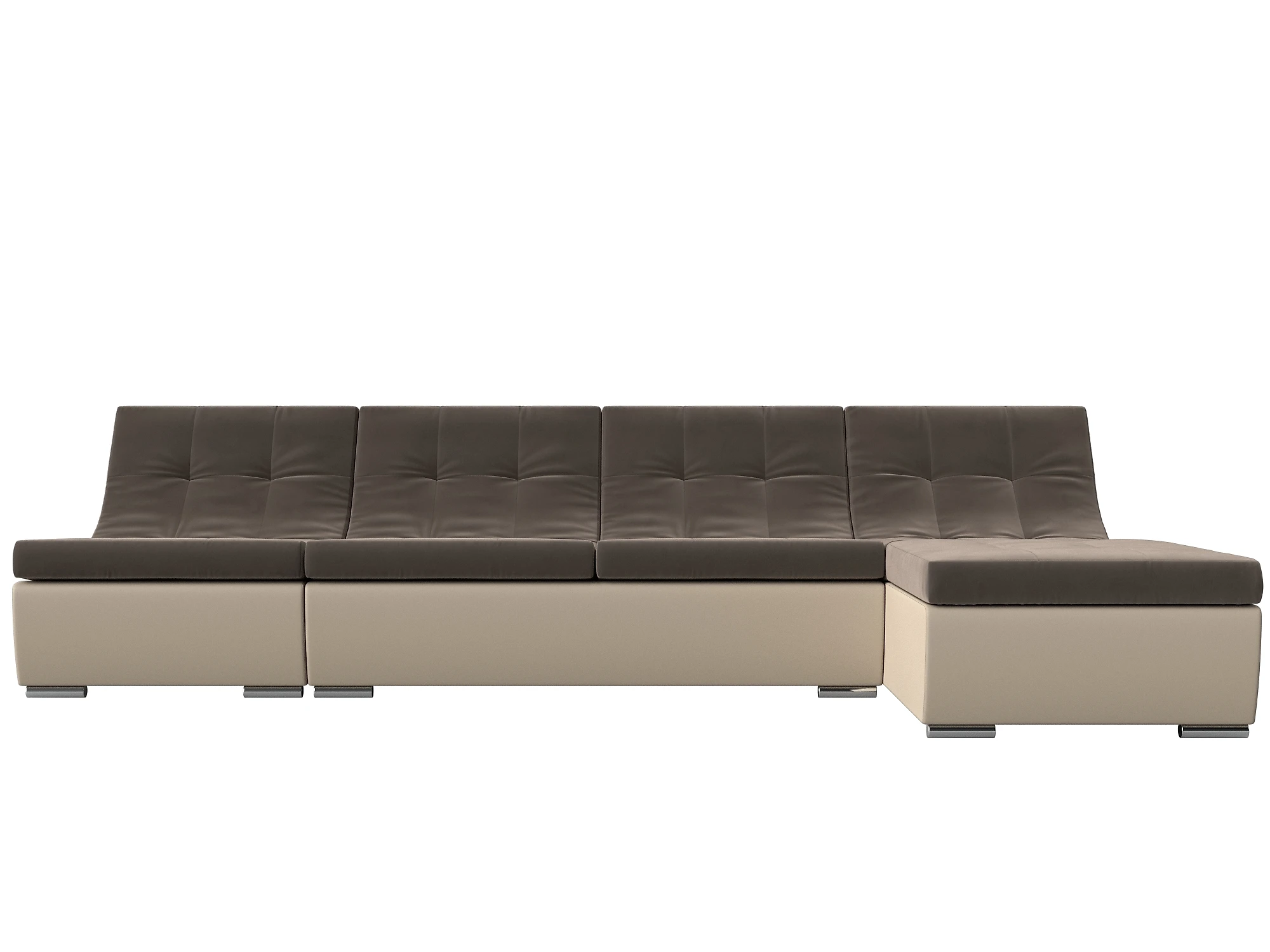 Угловой диван из ткани антикоготь Монреаль Плюш Дизайн 2
