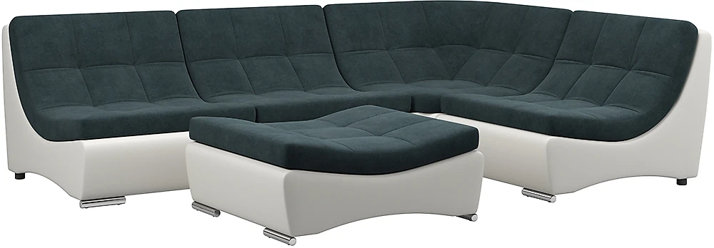 Угловой диван с креслом Монреаль-6 Индиго