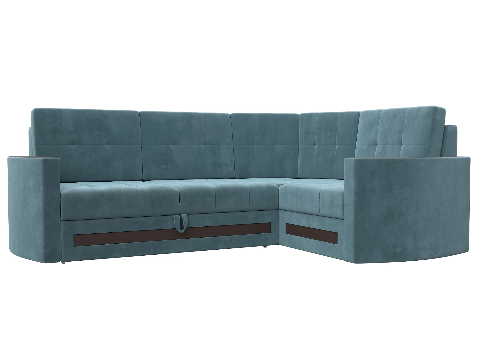 Угловой диван из ткани антикоготь Белла Плюш Дизайн 3