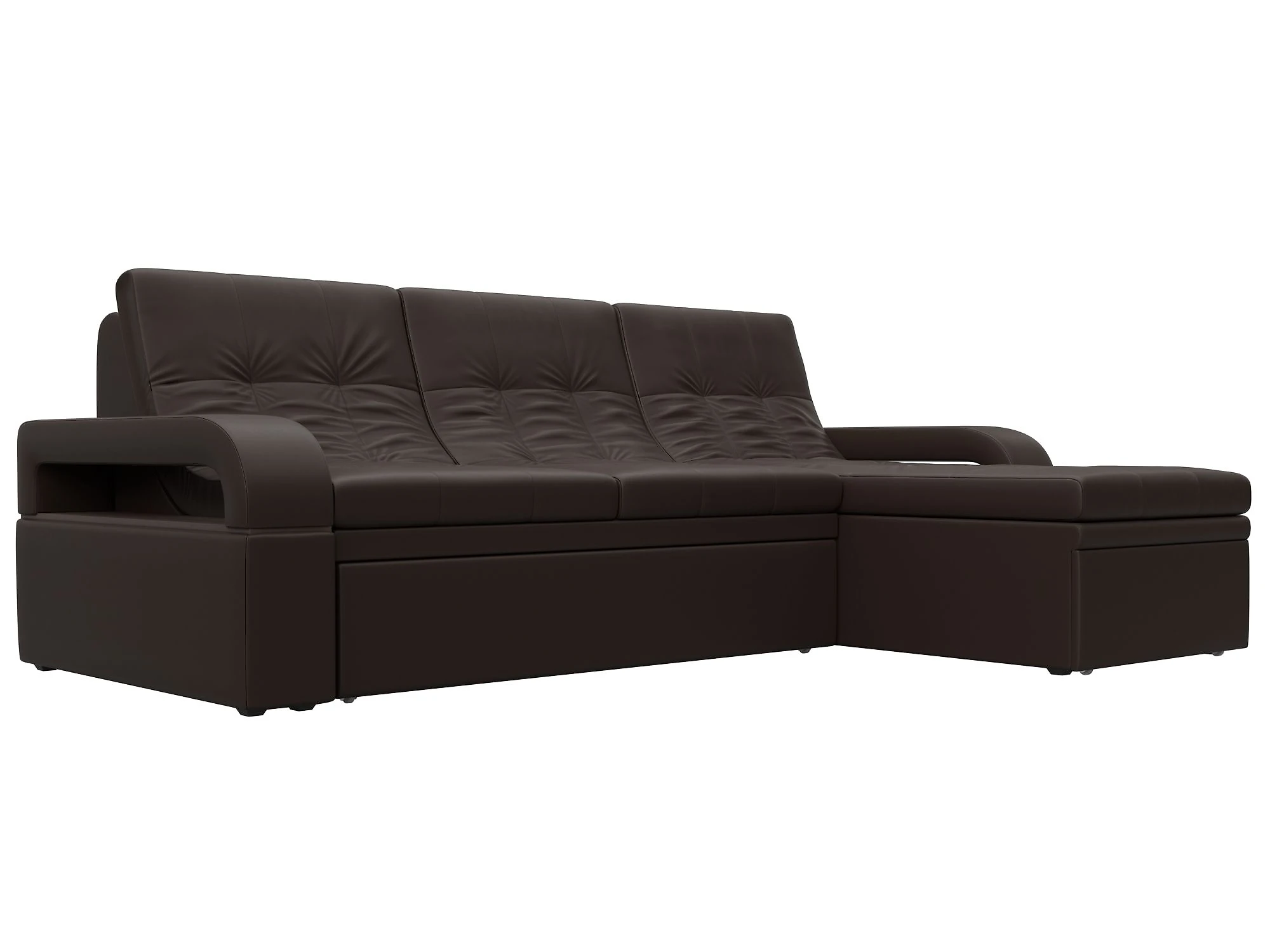Коричневый диван Лига-035 Дизайн 12