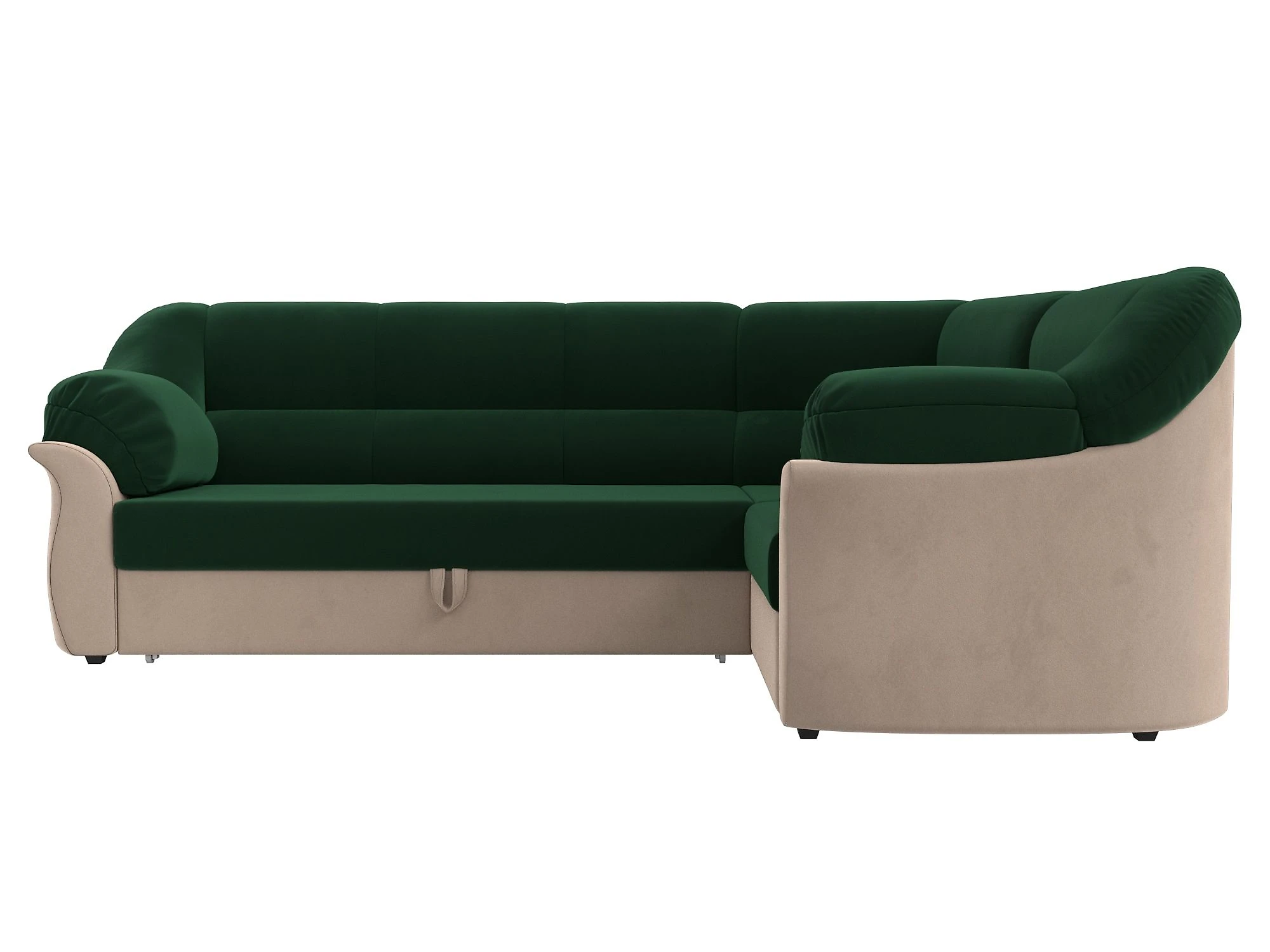 Угловой диван из ткани антикоготь Карнелла Плюш Дизайн 17