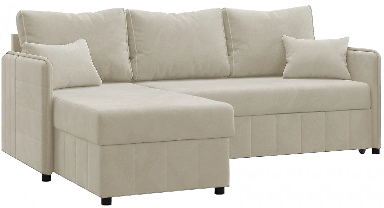 Угловой диван с ящиком для белья Саймон Беж