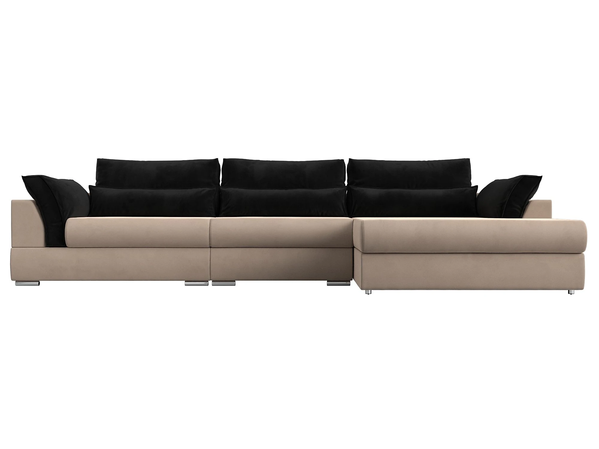 Угловой диван из ткани антикоготь Пекин Лонг Плюш Дизайн 7