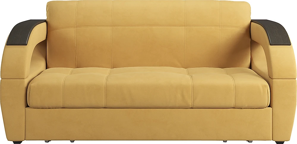 диван на металлическом каркасе Монреаль Плюш Мастард