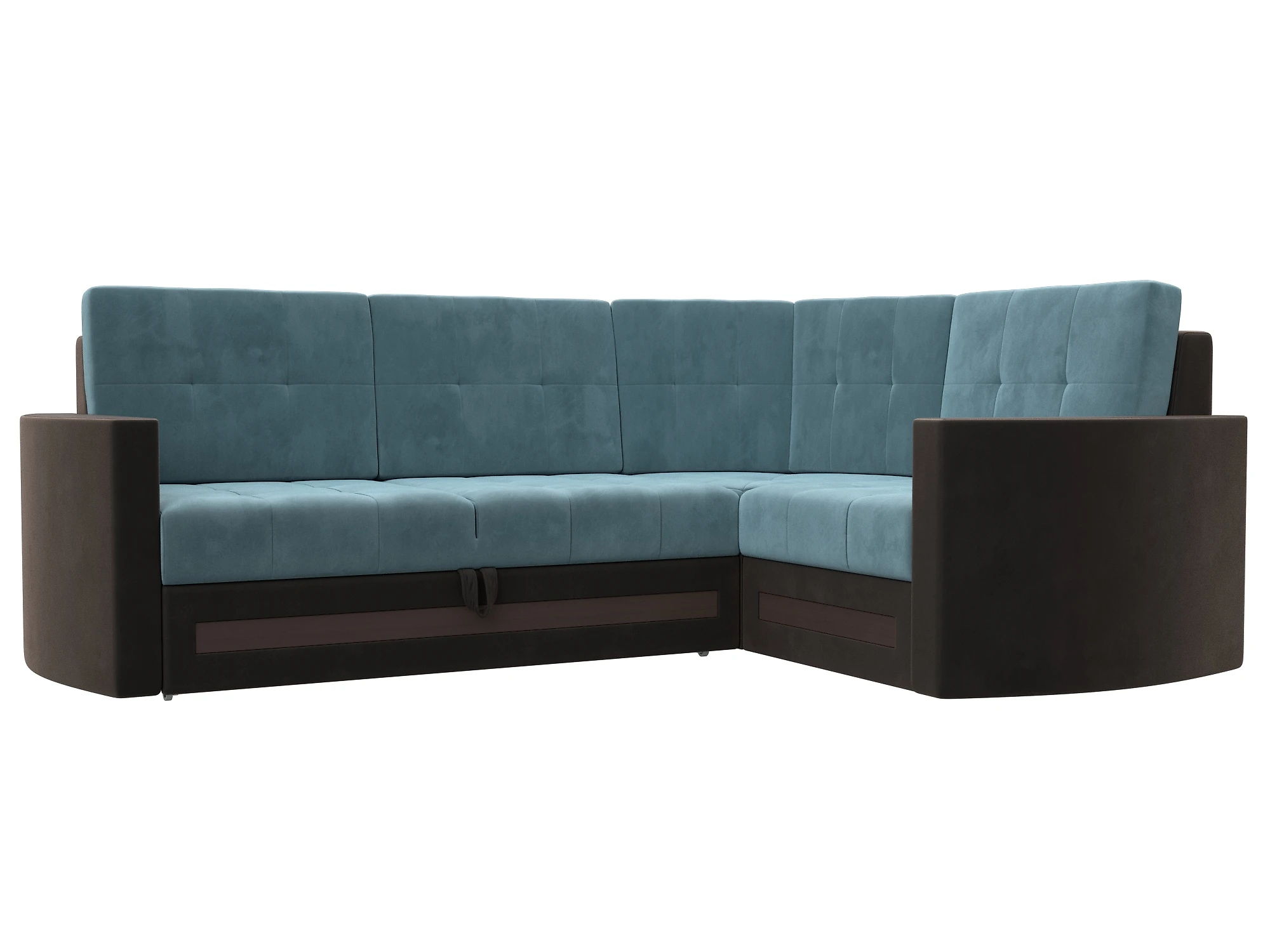 Угловой диван из ткани антикоготь Белла Плюш Дизайн 4