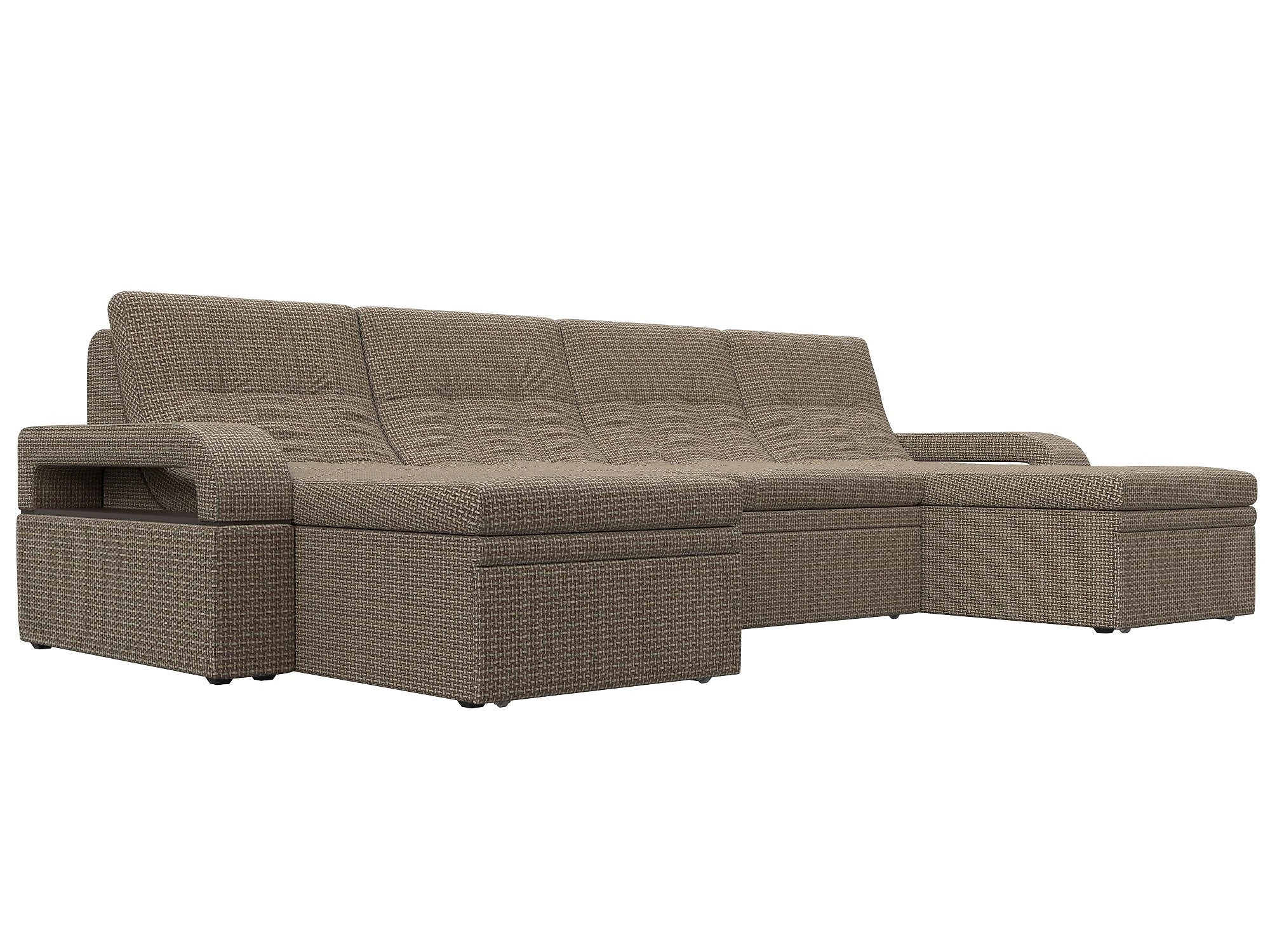 Коричневый диван Лига-035 П-мини Дизайн 9