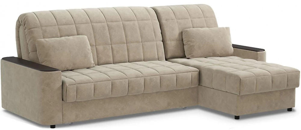 Угловой диван из ткани антикоготь Даллас Беж