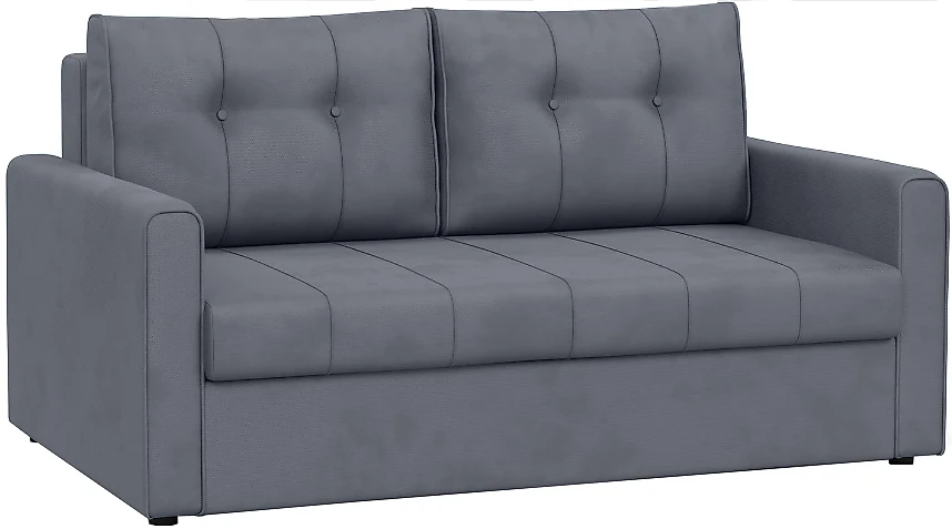 Прямой диван серого цвета Лео Дизайн 2