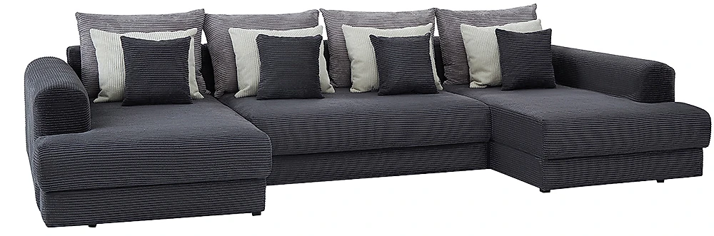  угловой диван с оттоманкой Манхеттен-П Люкс Дизайн 2
