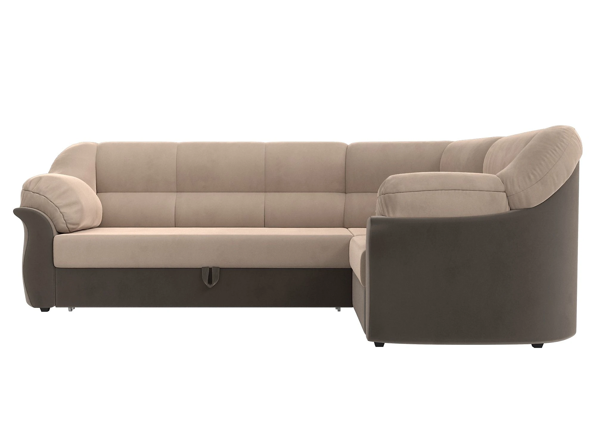Угловой диван из ткани антикоготь Карнелла Плюш Дизайн 11