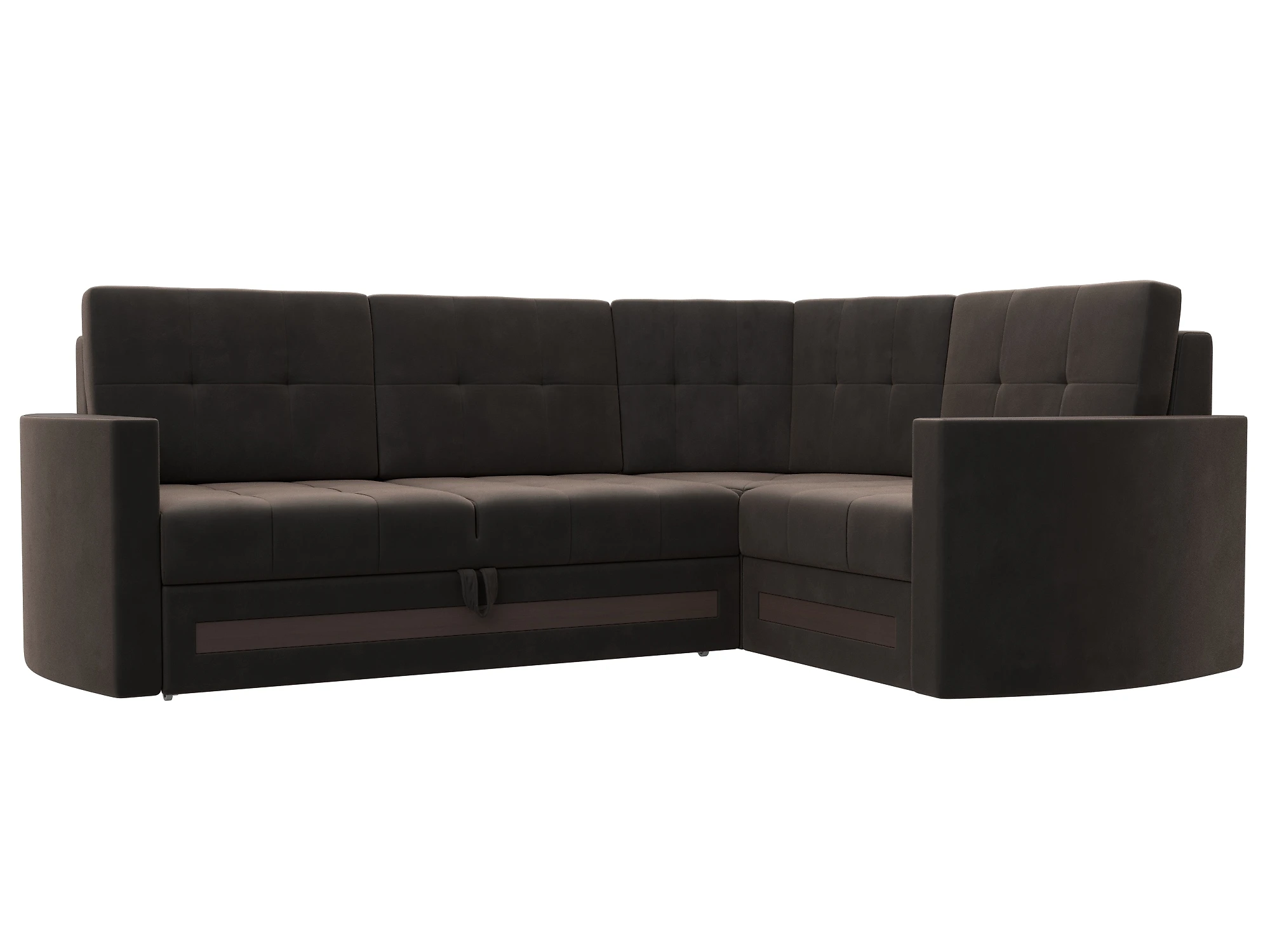 Угловой диван из ткани антикоготь Белла Плюш Дизайн 9