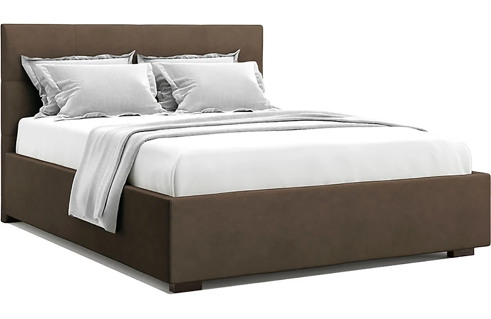 Современная двуспальная кровать Гарда Шоколад