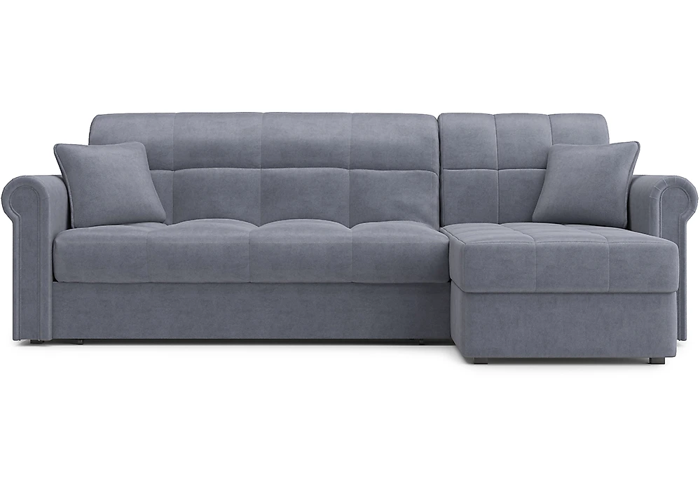 Угловой диван из ткани антикоготь Мадрид с оттоманкой Дизайн 6